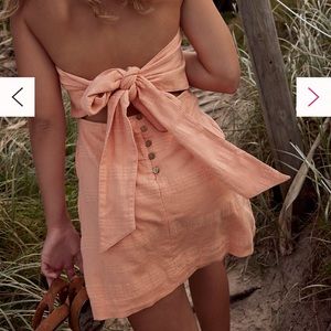 Free People WHITE Go Get Em Skort Romper